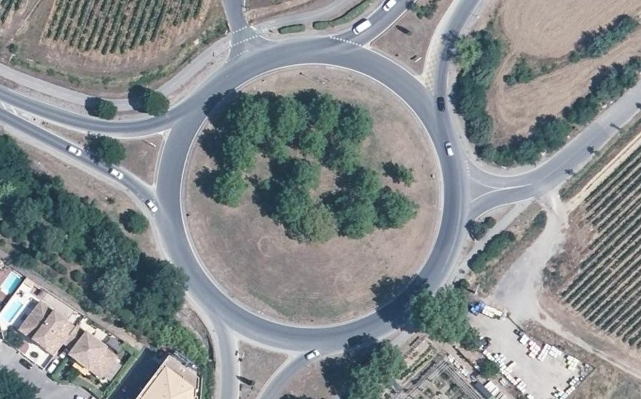 Vue aérienne du Rond-Point de Septimanie