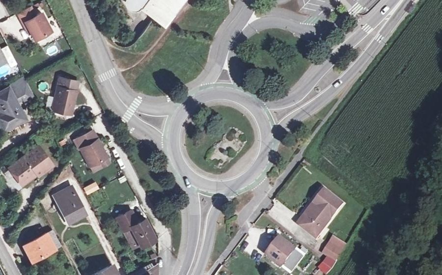 Vue aérienne du Avenue Général de Miribel