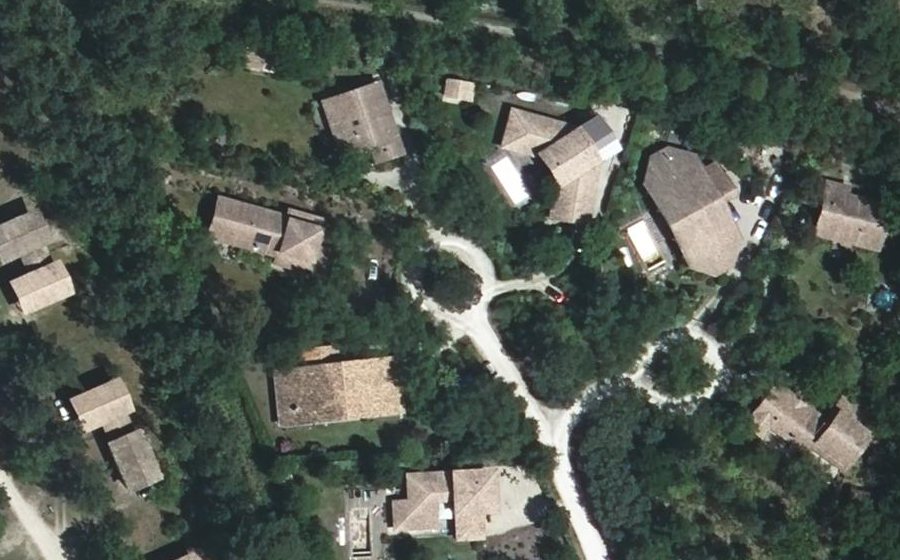 Vue aérienne du Allée Veni