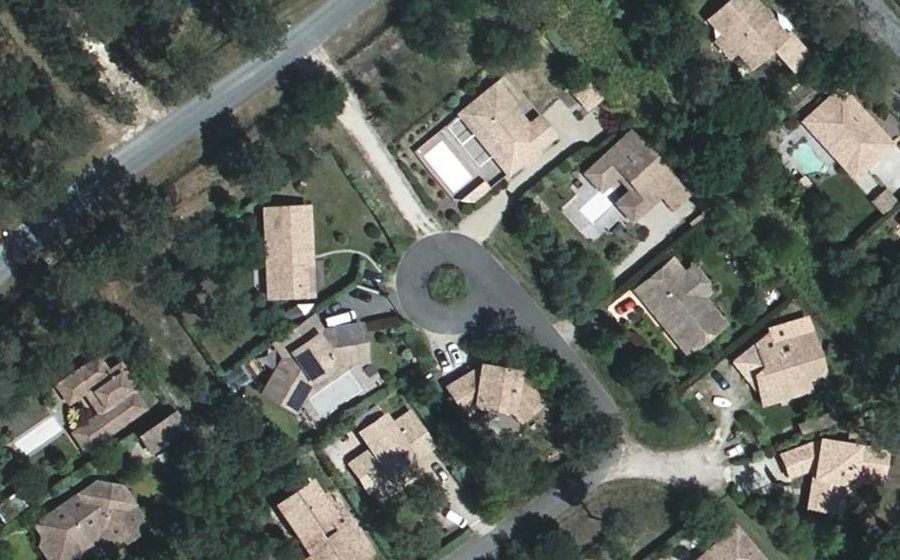 Vue aérienne du Allée des Foulques