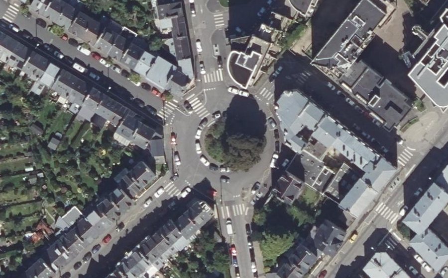 Vue aérienne du Place Nicolas Appert