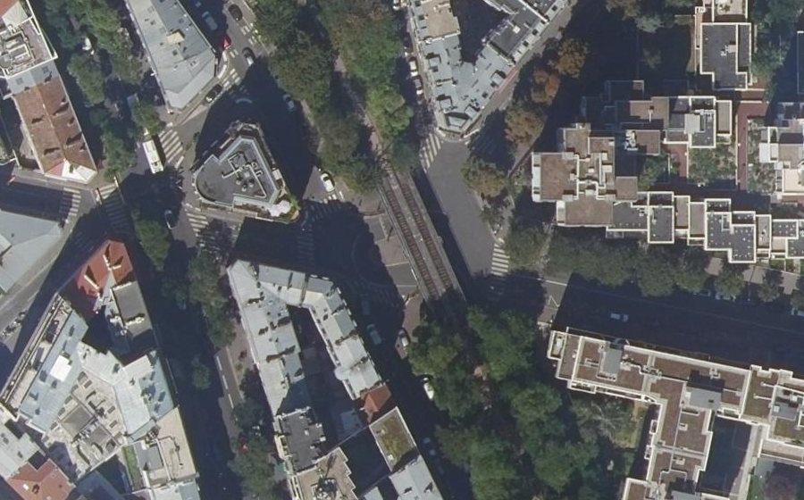 Vue aérienne du Rue des Orteaux