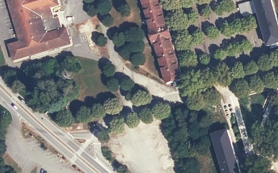 Vue aérienne du Rue du Lac de la Thuile