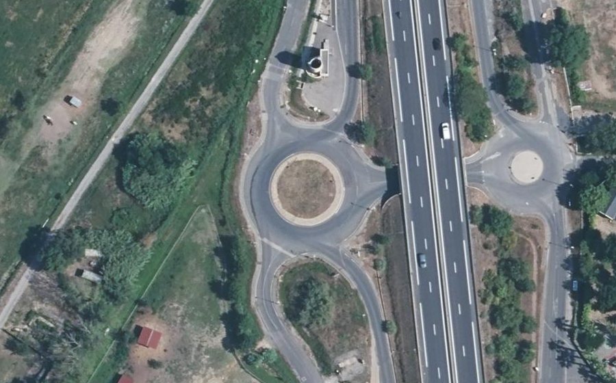 Vue aérienne du Rond-Point de Gramenet