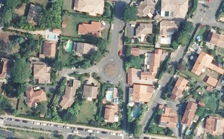 Vue aérienne du Rue de Lingaillat
