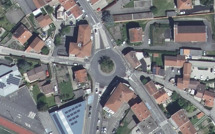 Vue aérienne du Rue Pasteur