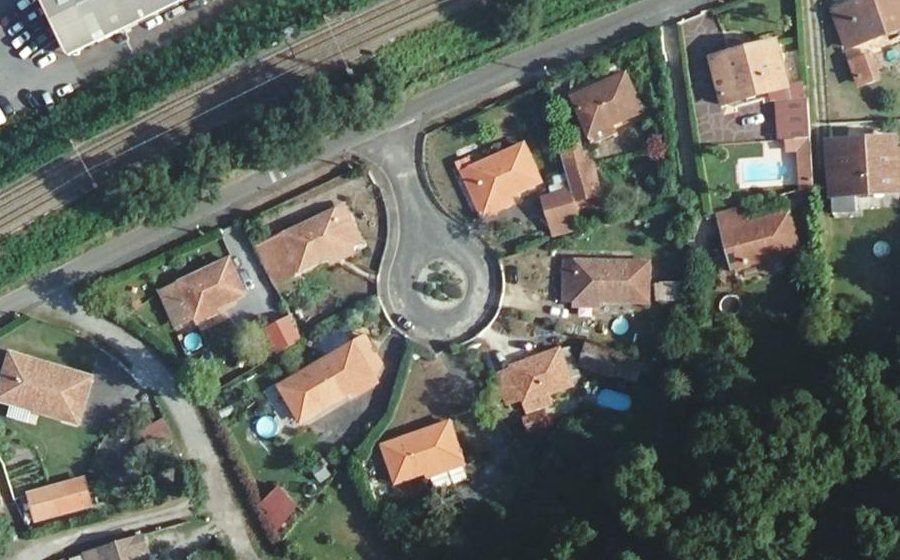 Vue aérienne du Allée de Menet
