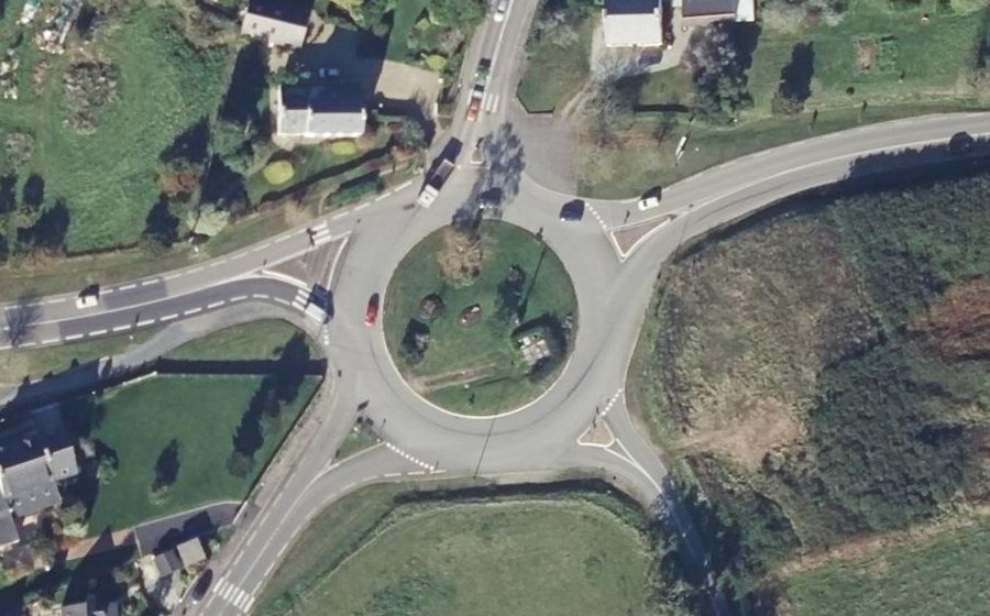 Vue aérienne du Giratoire de Sligo