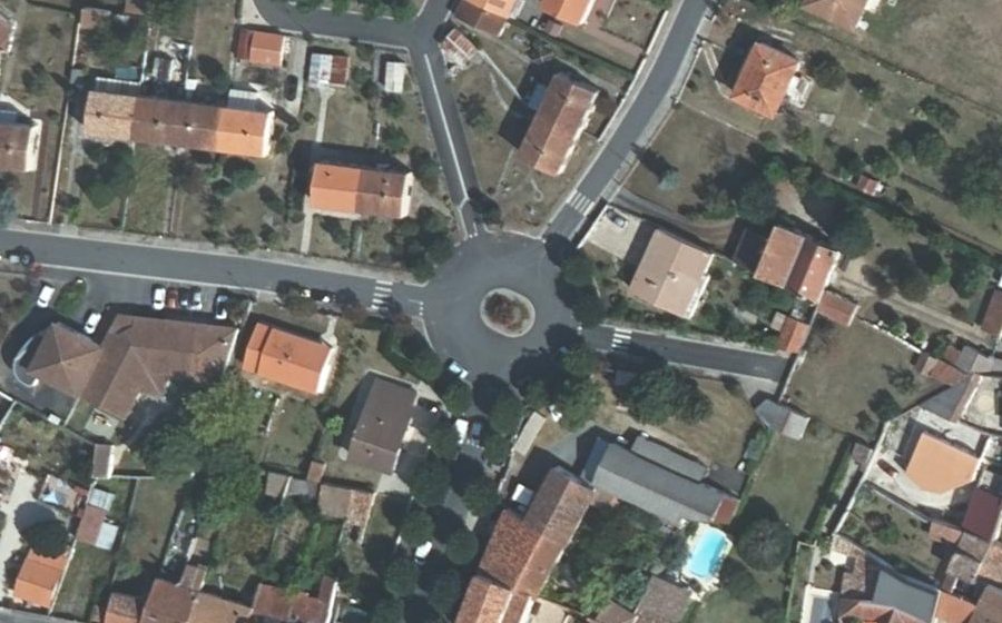Vue aérienne du Place Gabriel Perrier