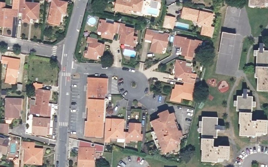 Vue aérienne du Allée du Domaine du Parc