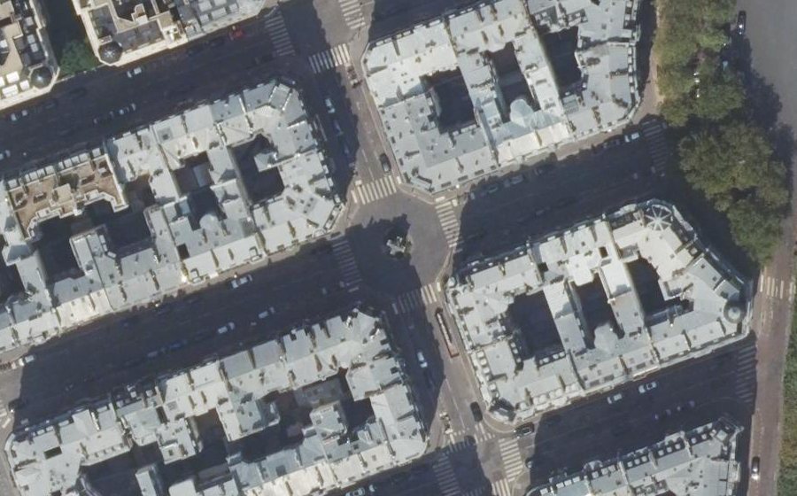 Vue aérienne de la Place Georges Mulot