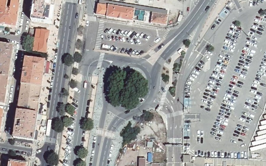 Vue aérienne du Square Pierre Griffi
