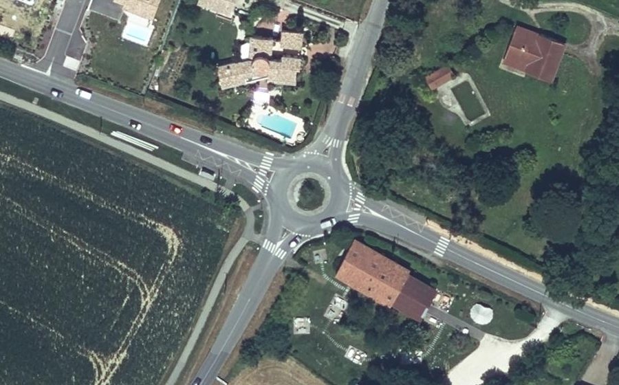 Vue aérienne du Rond-Point Ville de Leiria
