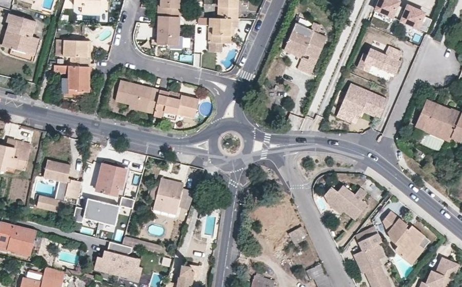Vue aérienne du Rue des Jasses