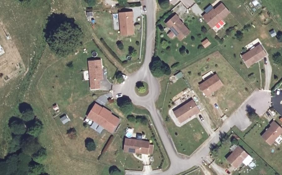 Vue aérienne du Rue des Fauvettes