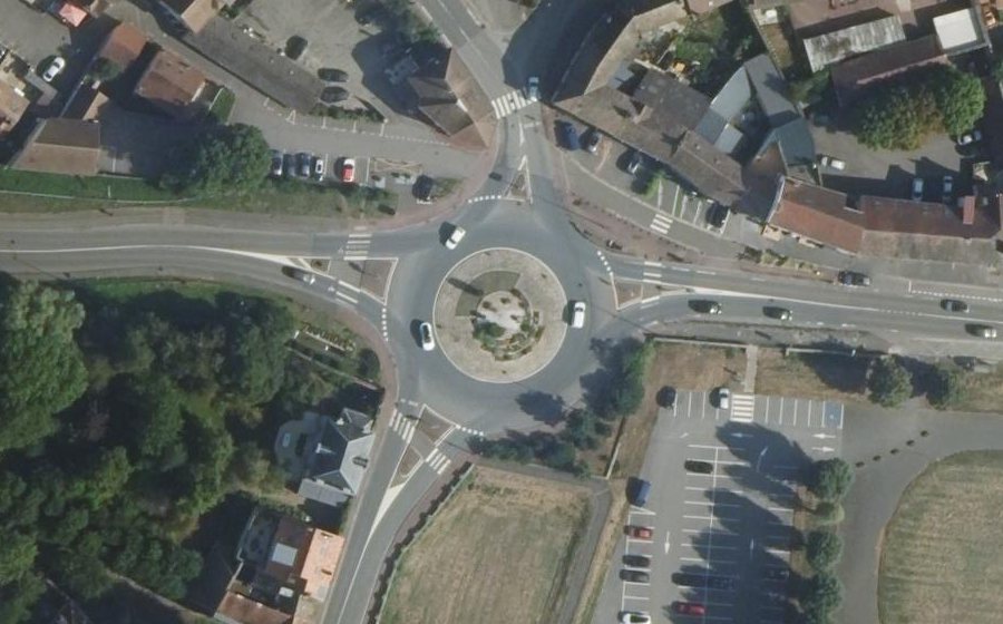 Vue aérienne du Place du Général de Gaulle