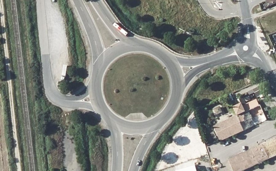 Vue aérienne du Rond-Point du Grill