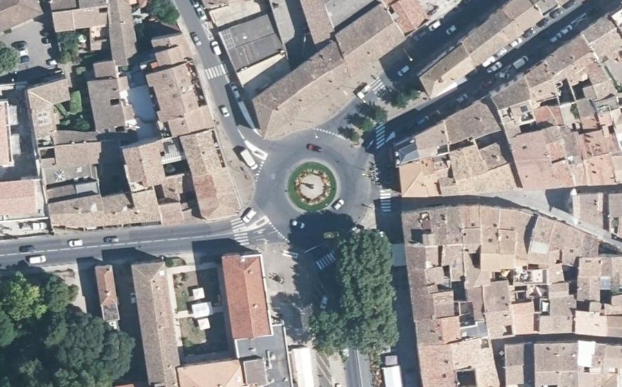 Vue aérienne du Place de la République
