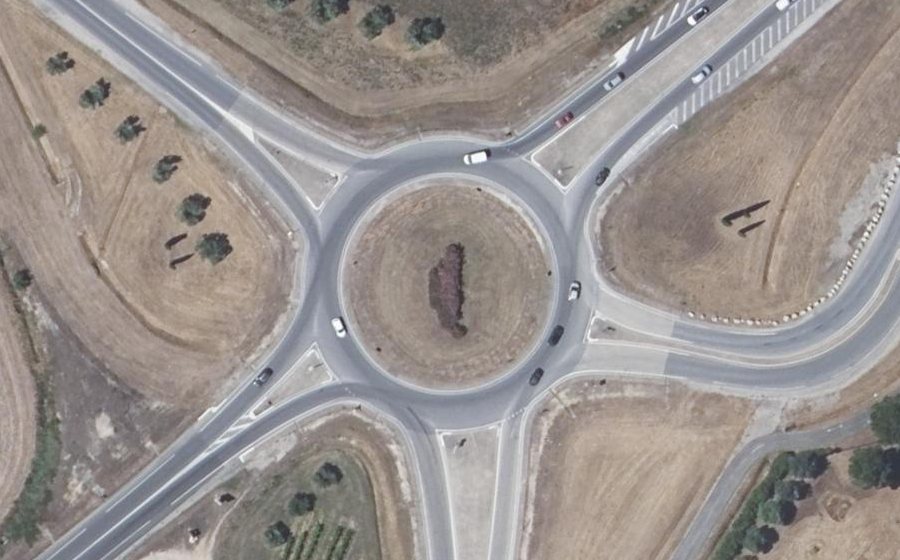 Vue aérienne du Rond-point anonyme n°22923967