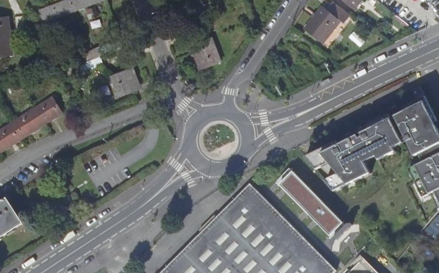 Vue aérienne du Avenue Henri Dunant