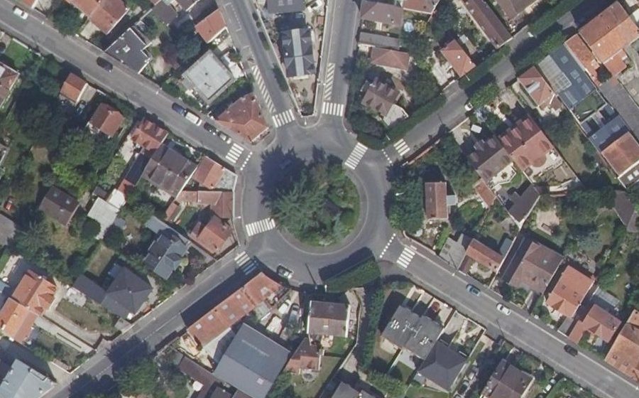 Vue aérienne du Rond-Point du Chalet