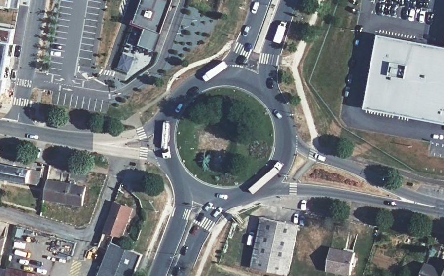 Vue aérienne du Rond-Point des Fenôts