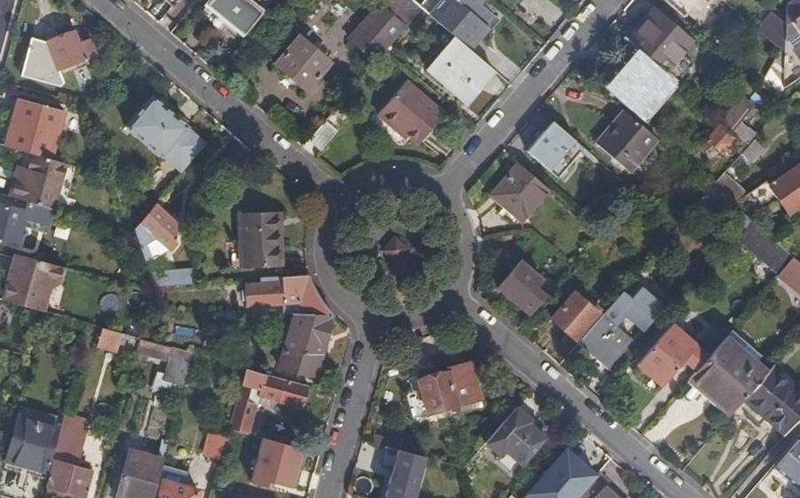 Vue aérienne du Place du Rond-Point