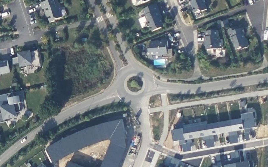 Vue aérienne du Rond-Point de Bretagne
