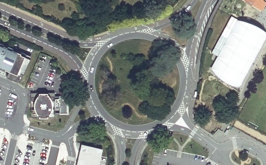 Vue aérienne du Rond-Point du Petit Prince