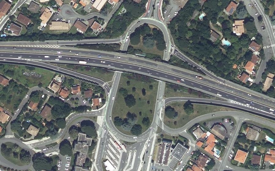 Vue aérienne du Esplanade François Mitterrand