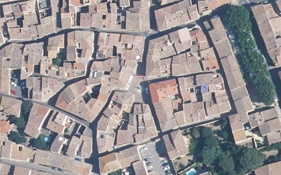 Vue aérienne du Place de la Mairie