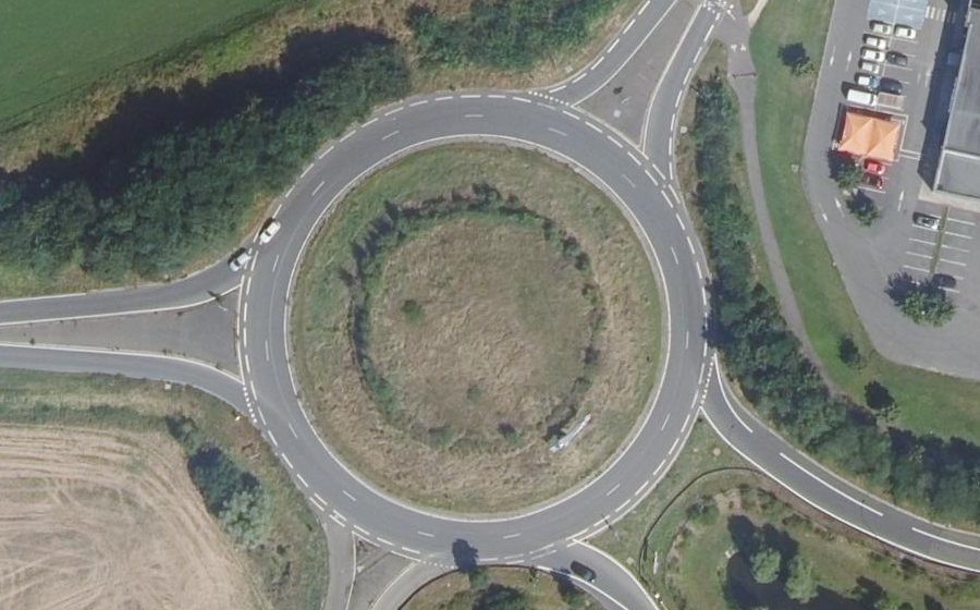 Vue aérienne du Rond-Point Ingénieur Jean Bertin