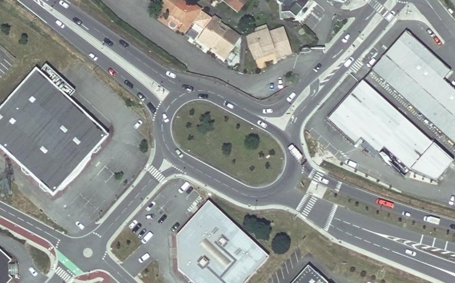 Vue aérienne du Boulevard de l'Europe