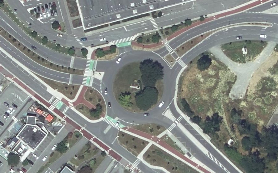 Vue aérienne du Boulevard de l'Europe