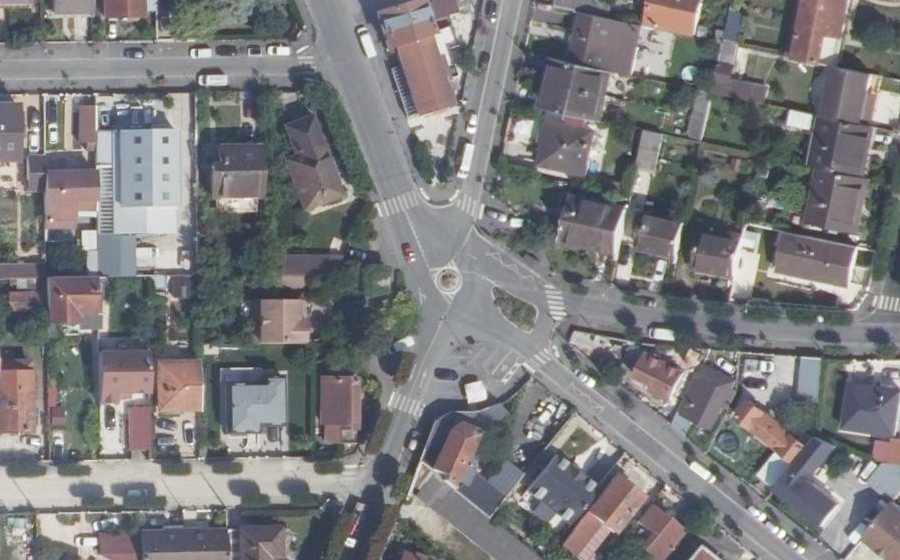 Vue aérienne du Place des Ormes