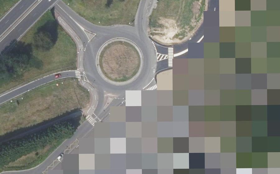 Vue aérienne du Place Général Valérie André
