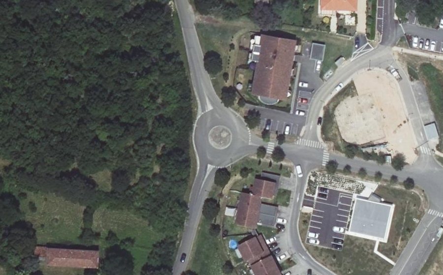Vue aérienne du Giratoire Pierrette Laurens
