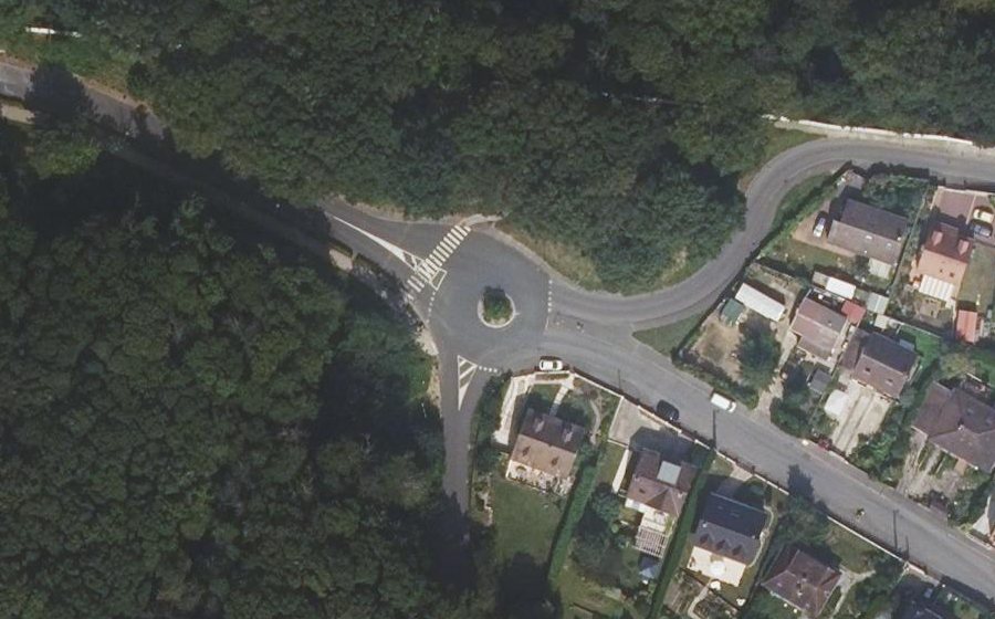 Vue aérienne du Rond-Point de Saint Eloi