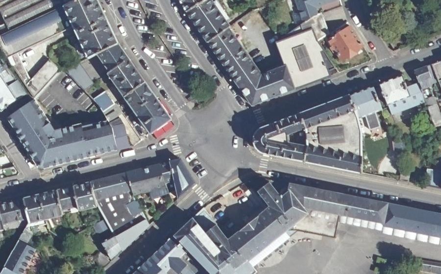 Vue aérienne du Place Claudius Duperron