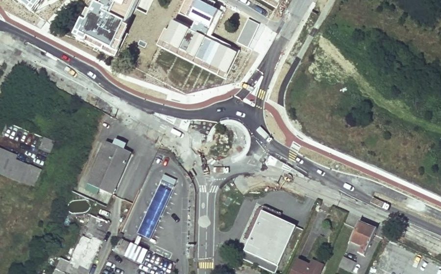 Vue aérienne du Route de Revel