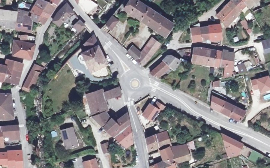 Vue aérienne du Place du Pilon