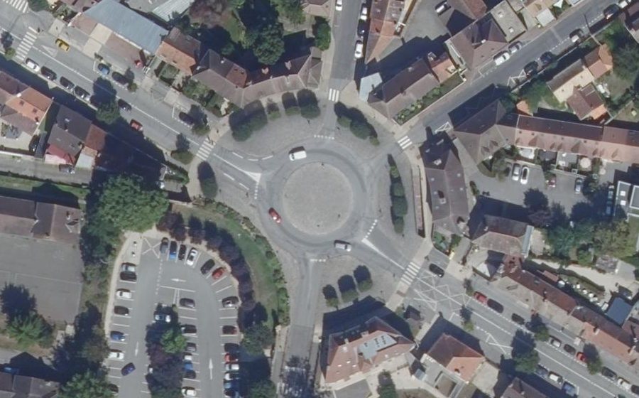 Vue aérienne du Place du Maréchal Foch