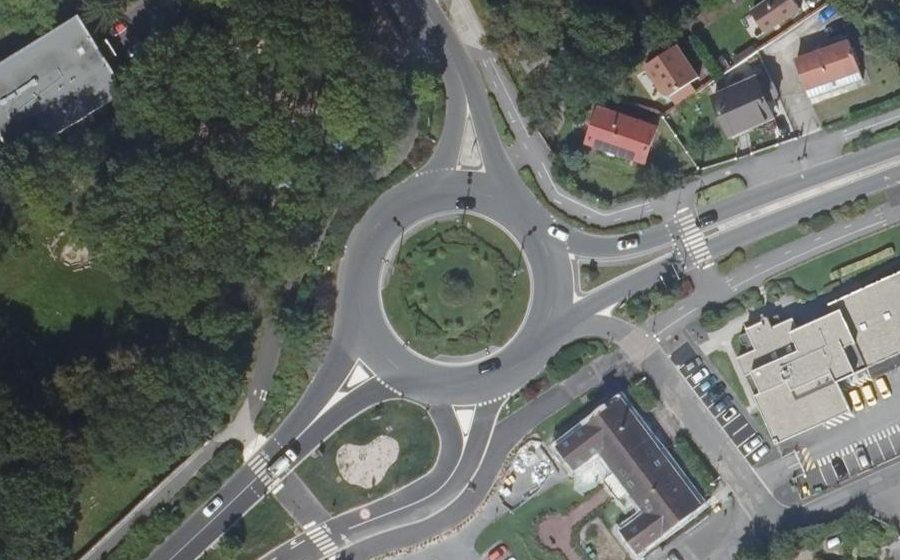 Vue aérienne du Place de l'Europe