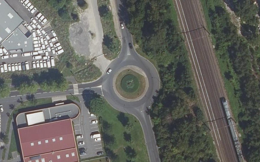 Vue aérienne du Avenue des Routoires
