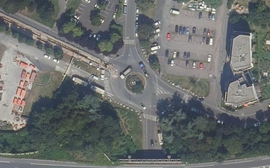 Vue aérienne du Rue de Neuilly