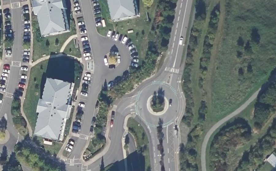 Vue aérienne du Rue du Leitrim