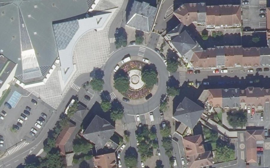 Vue aérienne du Place Vincent Van Gogh