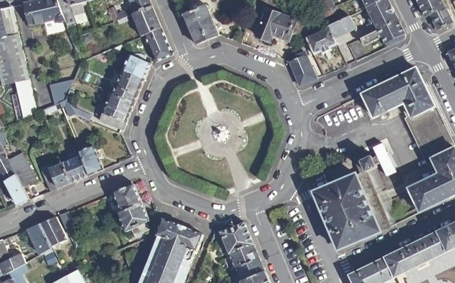 Vue aérienne du Square Delaunay