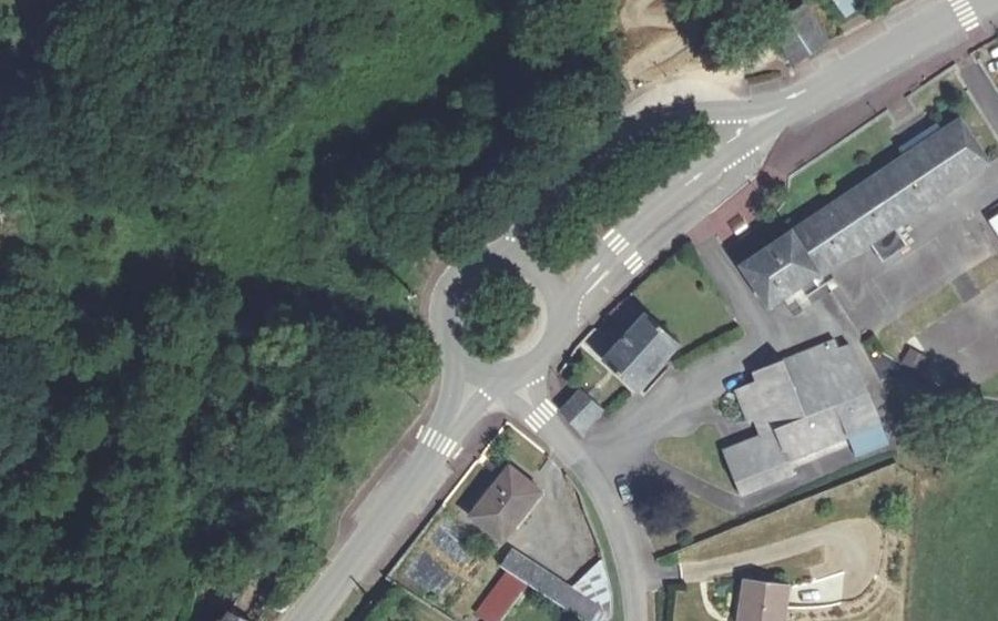 Vue aérienne du Place de la Mairie