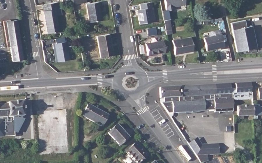 Vue aérienne du Rue du Bocage
